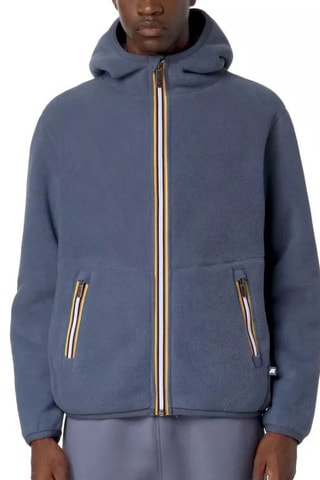 Veste réversible à capuche - Bleu-gris