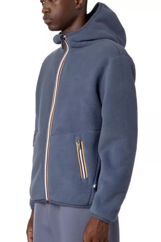 Veste réversible à capuche - Bleu-gris
