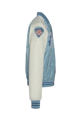 Blouson Varsity Princeton 2 - Ciel et blanc