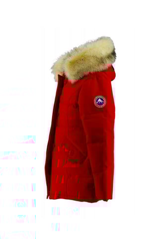 Parka à capuche - Rouge