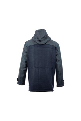 Parka à capuche en laine - Bleu marine