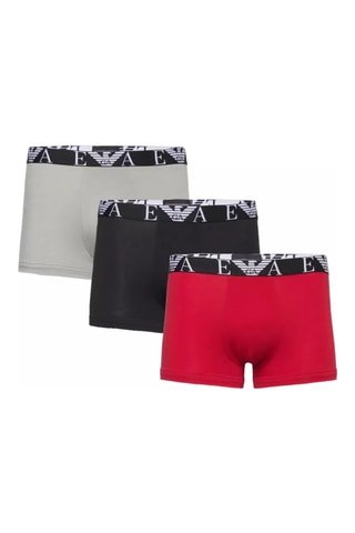 3 boxers - Noir et rouge