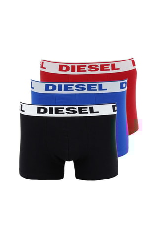 3 boxers - Noir, bleu et rouge
