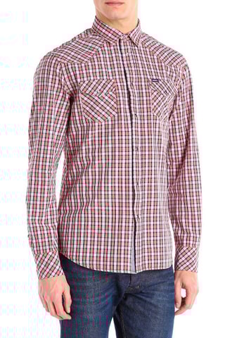 Chemise Sulfura 88P - Bleu marine et orange