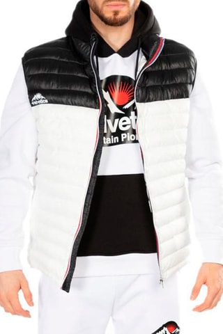 Doudoune sans manche Billy - Blanc et noir