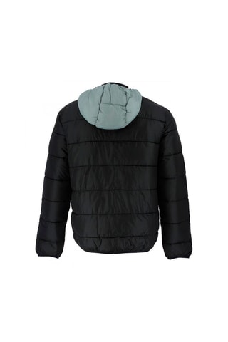 Doudoune à capuche - Noir et gris