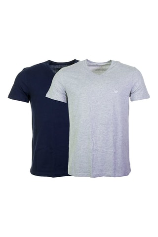 2 t-shirts - Gris et bleu