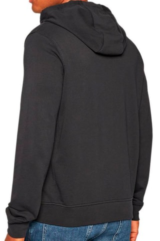 Sweat à capuche - Bleu marine et blanc