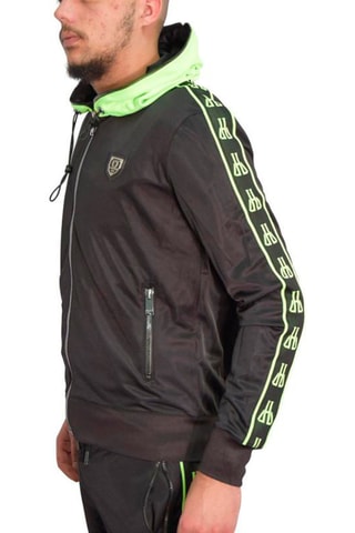 Sweat à capuche Iowa - Noir et vert