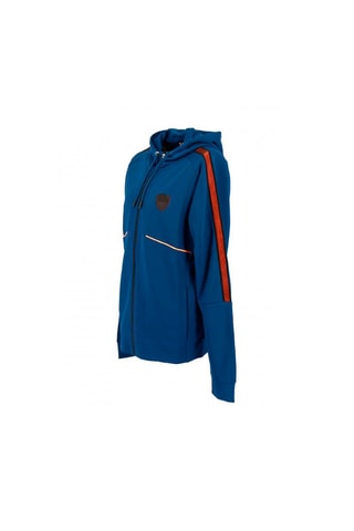 Sweat à capuche - Bleu et orange