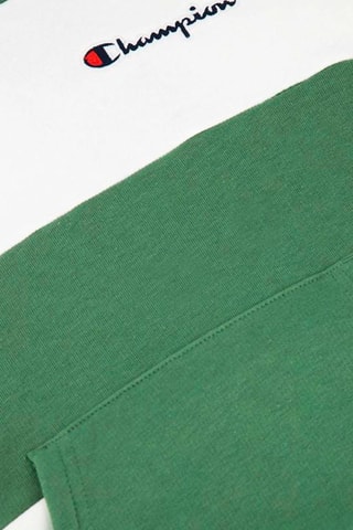 Sweat à capuche - Vert et blanc