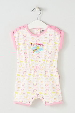 Macacão curto Branco e rosa - Lee Cooper
