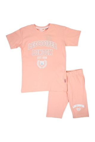 T-shirt e calções - Rosa - Lee cooper