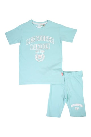 T-shirt e calções - Azul - Lee cooper