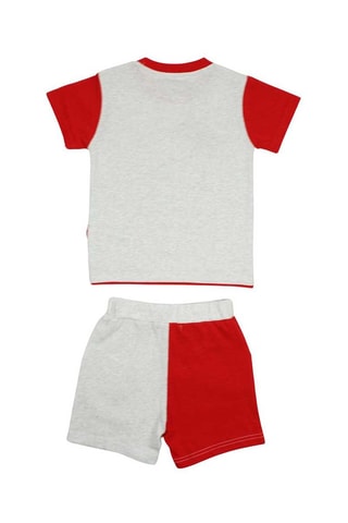 T-shirt e calções Vermelho e cinzento 