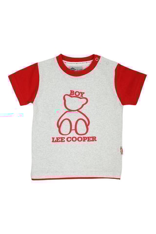 T-shirt e calções Vermelho e cinzento 
