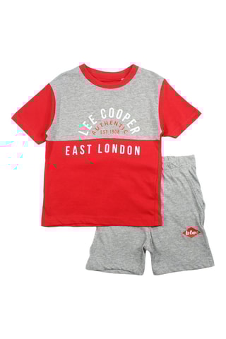 T-shirts e calções - Vermelho 