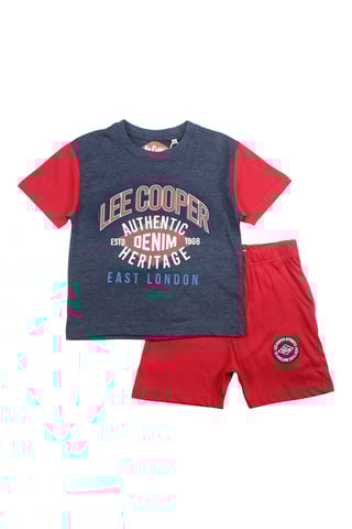 T-shirts e calções - Vermelho 
