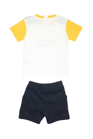 T-shirt e calções Azul-marinho e branco 