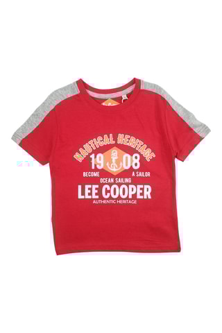 T-shirts e calções - Vermelho 