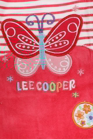 Babygro Fúcsia e branco - Lee Cooper