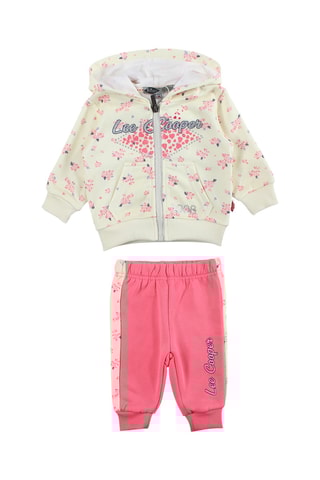 Sweat e calças de treino - Bege e rosa - Lee Cooper