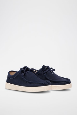 Leren Mocassins Blauw