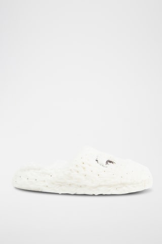 Gevoerde Pantoffels - Wit