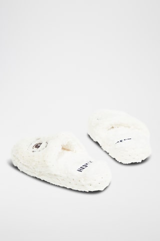 Gevoerde Pantoffels - Wit
