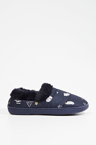 Gevoerde Pantoffels - Marineblauw