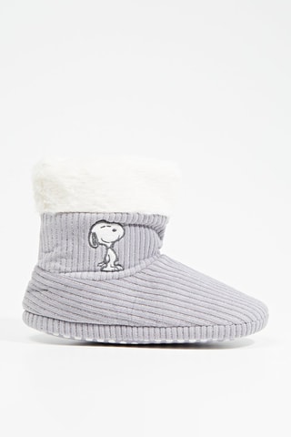 Gevoerde Pantoffels Snoopy Snoopy en The Peanuts - Grijs en Wit