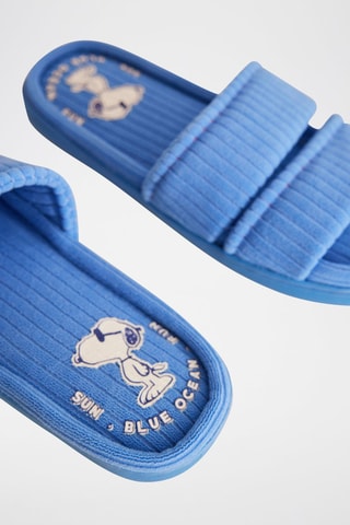Pantoffels Snoopy - Blauw
