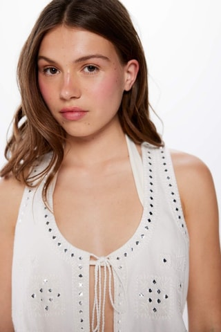 Mouwloos vest- Wit