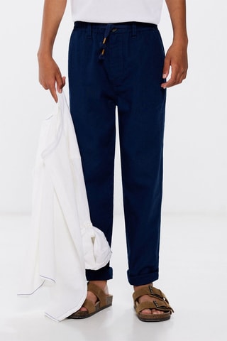 Linnen Broek - Blauw