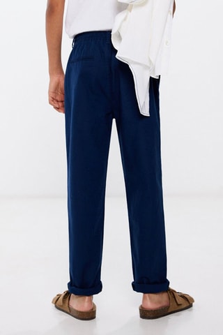 Linnen Broek - Blauw