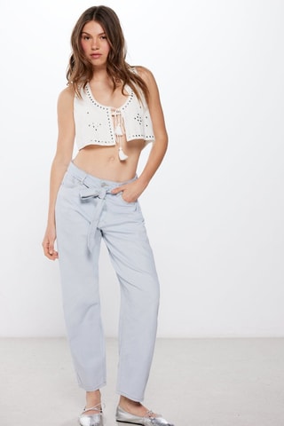Broek wide legs - Hemelsblauw