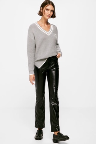 Rechte Broek Hoge Taille - Zwart