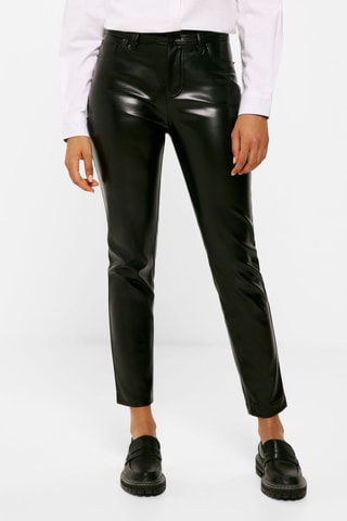 7/8 Broek Hoge Taille - Zwart
