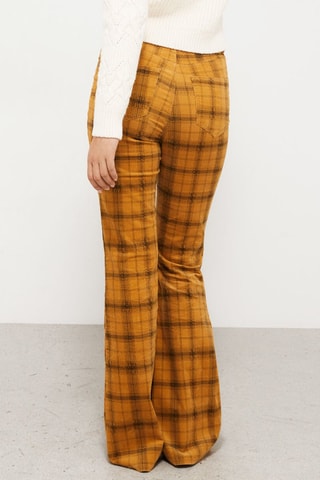 Broek flare cut model- Bruin