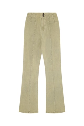 Broek flare cut model- Kaki