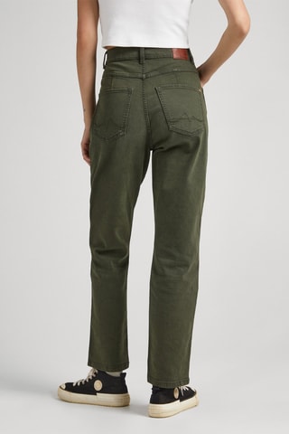 Rechte Broek Hoge Taille - Groen