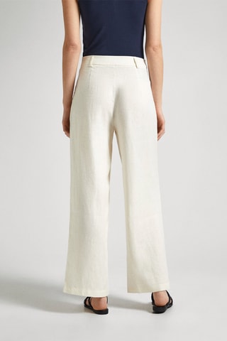 Linnen Broek Wide Legs - Ecru