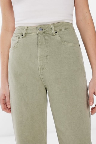 Rechte Jeans Hoge Taille - Kaki