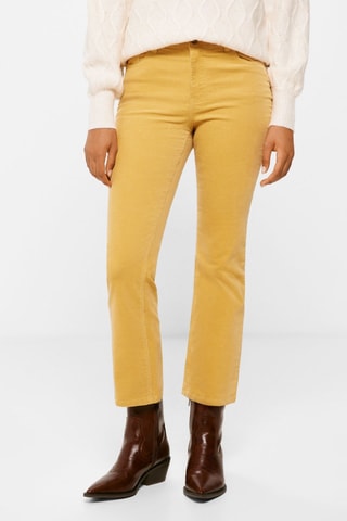 7/8 Rechte Jeans Hoge Taille- Geel