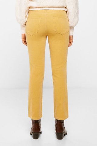 7/8 Rechte Jeans Hoge Taille- Geel