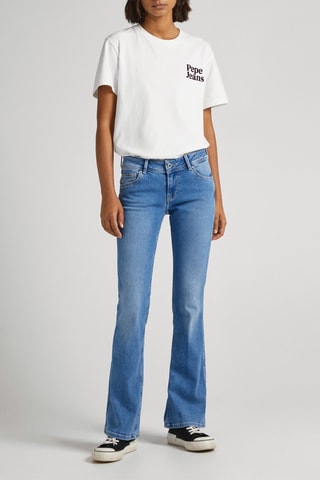 Jeans regular Lage Taille - Blauw