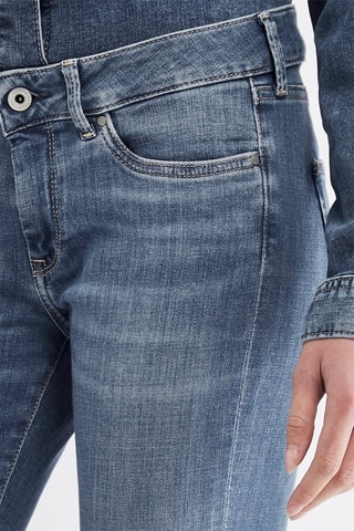 Jeans slim fit Lage Taille - Blauw