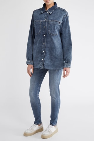 Jeans slim fit Lage Taille - Blauw