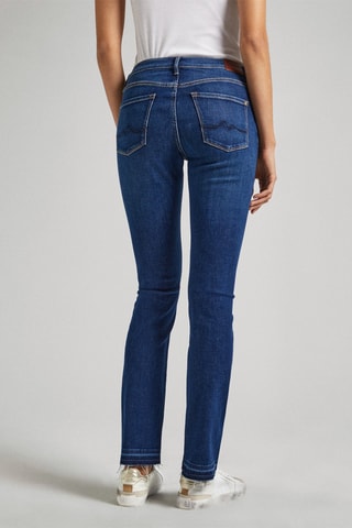 Jeans slim fit Hoge Taille - Blauw