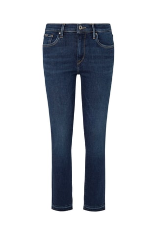 Jeans slim fit Hoge Taille - Blauw